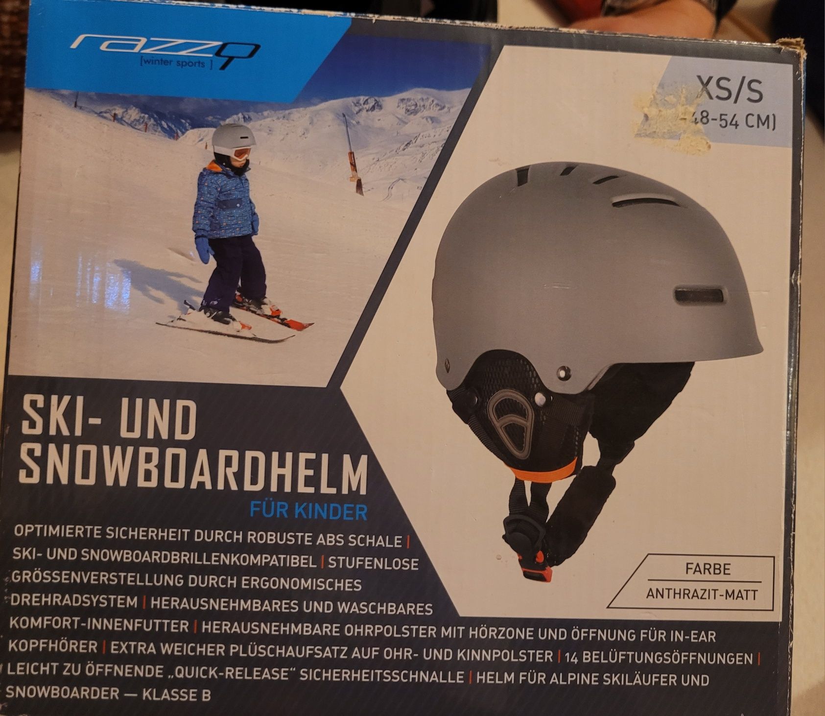 Kask na narty lub snowboard