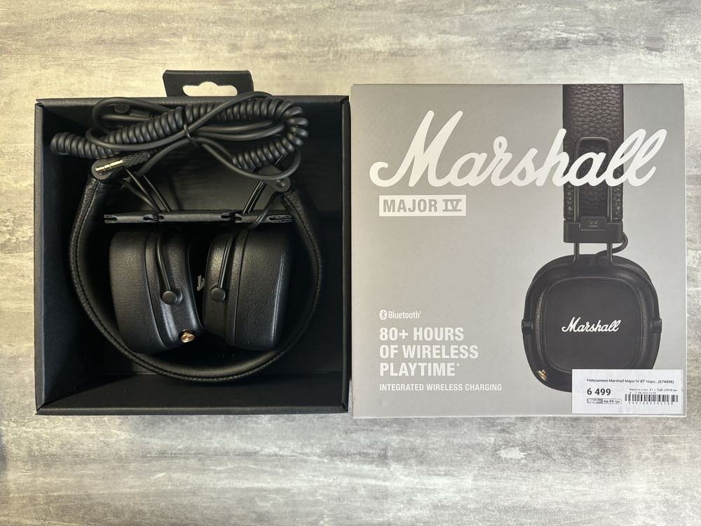 Навушники Marshall Major 4 (маг. Citrus, на гарарантії ще 18 місяців)