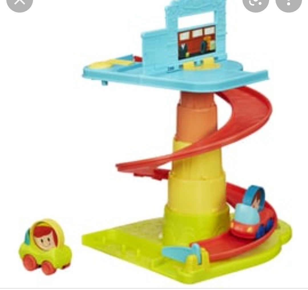 Playskool pierwszy garaż składany + dwa samochodziki