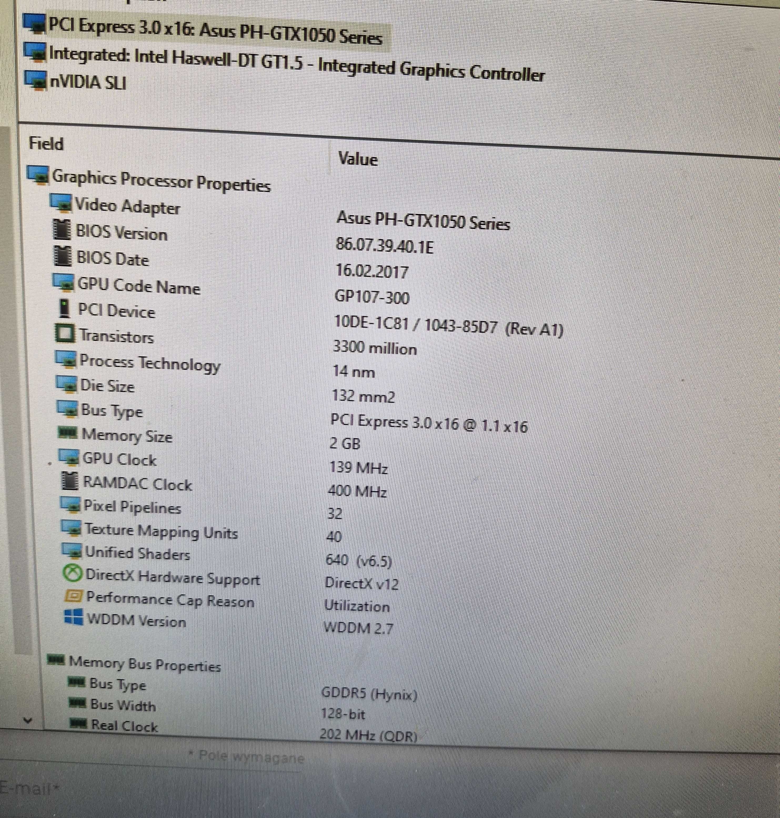 Komputer stacjonarny i3 GTX1050 Windows 10
