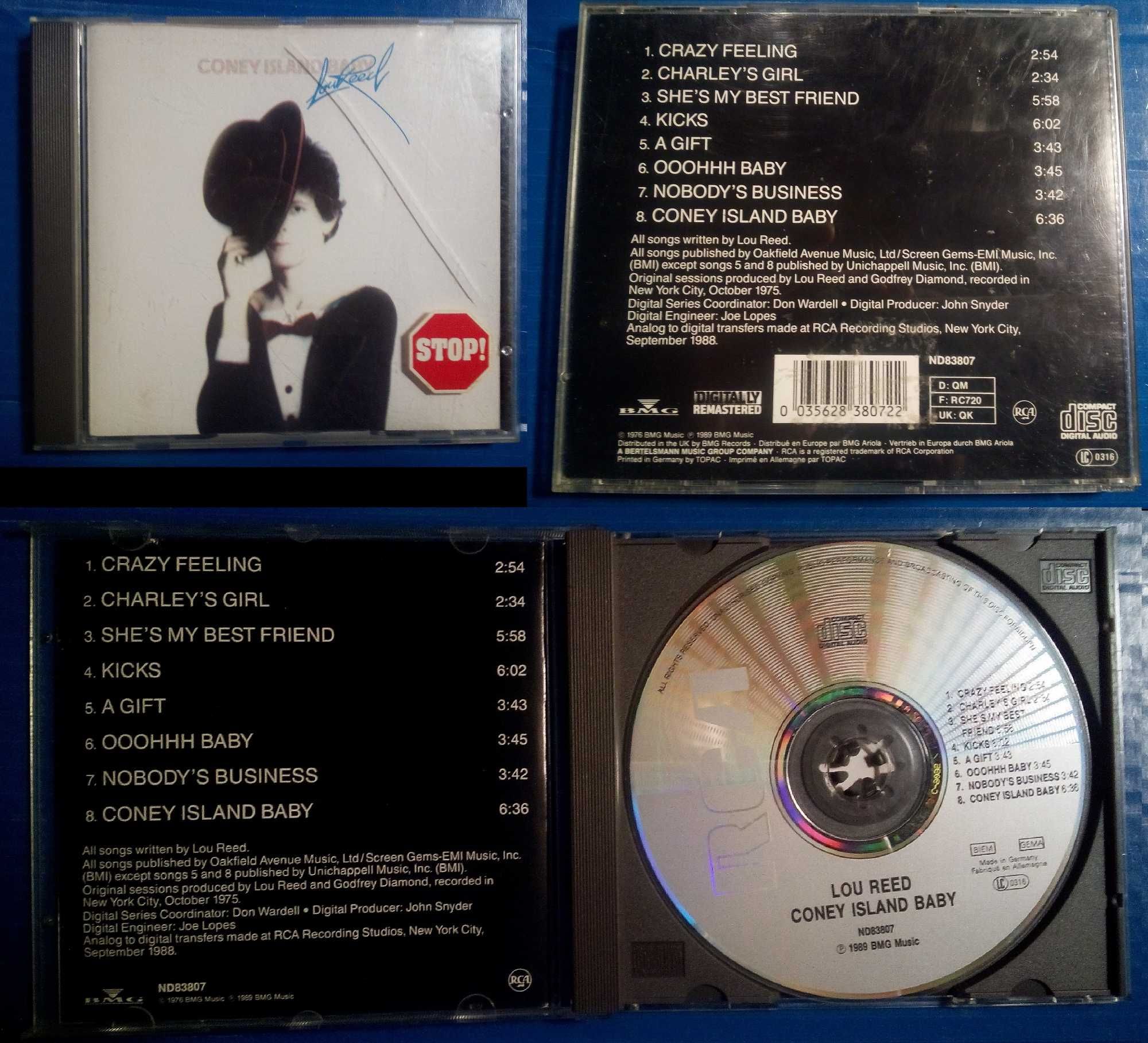 Discografia de LOU REED (1942–2013) — 5 CDs (um dos quais duplo)