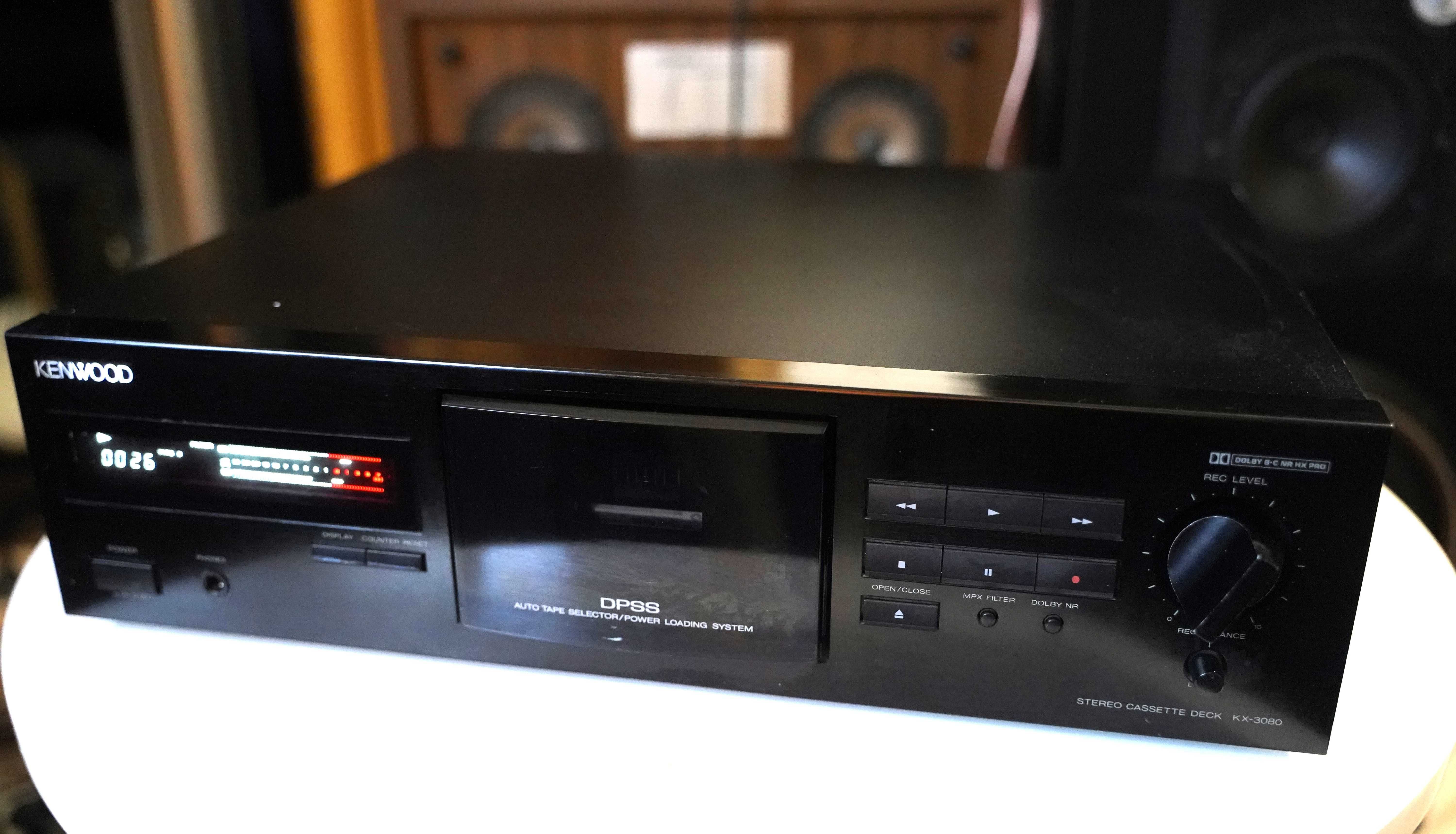 Magnetofon stereo deck KENWOOD KX 3080-piękny model