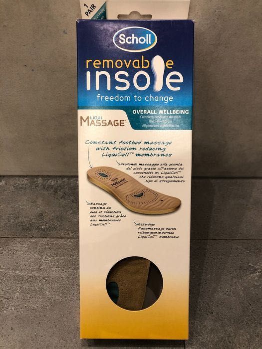 Karbowane wkładki Scholl Liqui Massage Removable 39