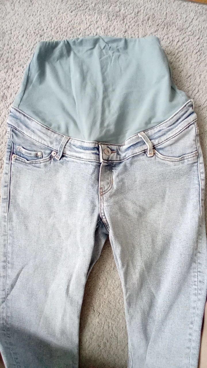 Spodnie jeansy legginsy ciążowe H&M