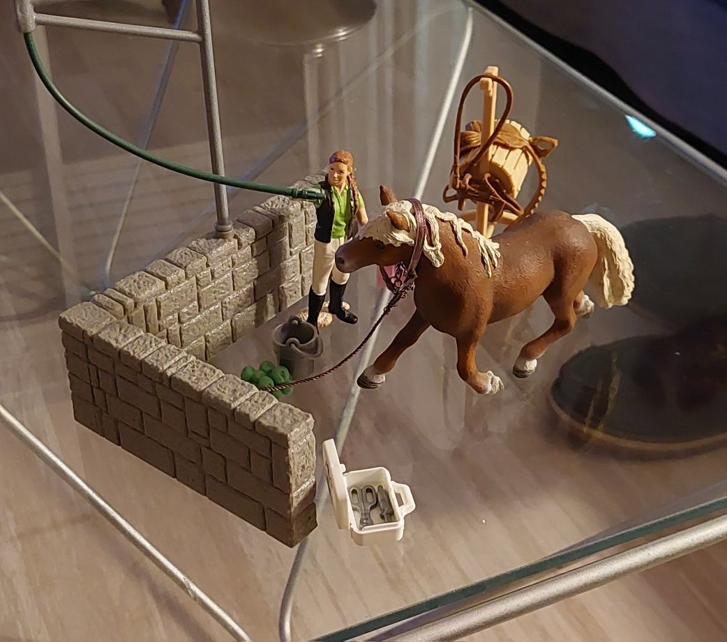 Schleich - Horse Club - área de lavagem de cavalos