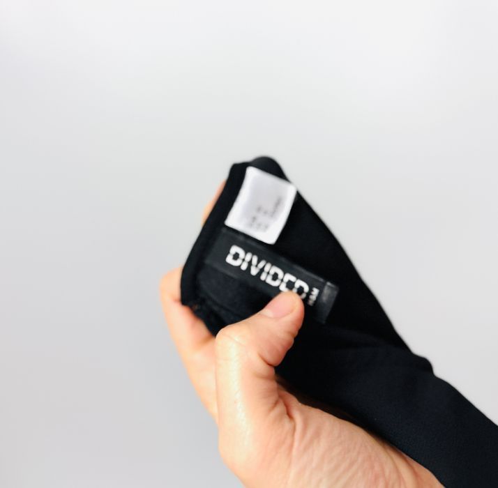 Czarna szyfonowa sukienka mini XL 42 H&M