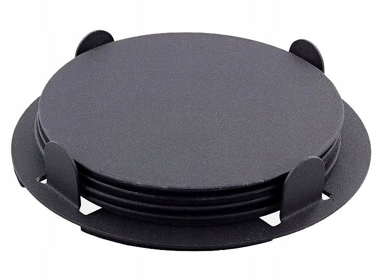 efektowne podkładki podstawka w stojaku pod kubek stalowe black matowe