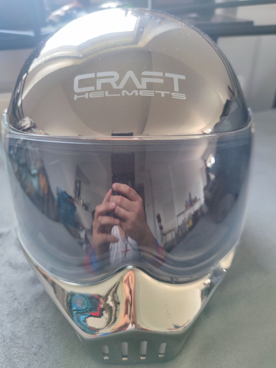 Genialny kask craft evolution nowy lustrzany unikat s-m