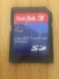 Адаптер Adapter карта памяти SanDisk micro SD TransFlash
