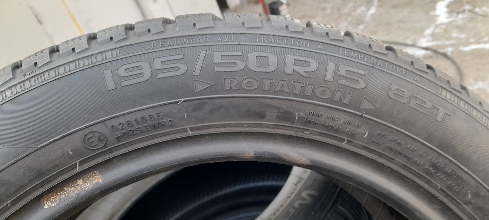 195 50 r15 para zima 7mm Nokian wr3 wymiana