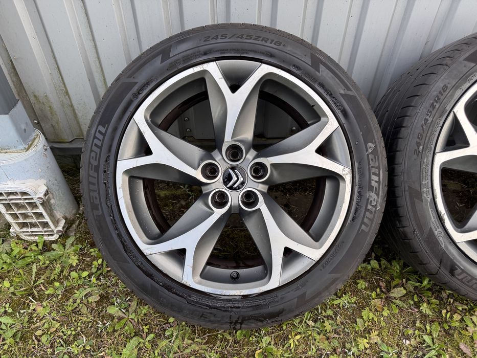 Felgi aluminiowe 18 cali Citroen C5 X7, Peugeot 508 + opony letnie