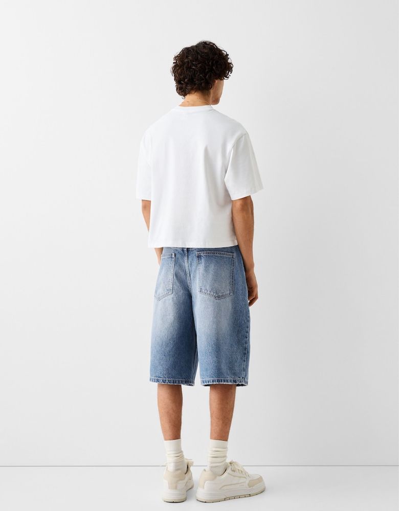 Шорти Bershka Jorts Baggy Fit (W30 / W34) сині широкі чоловічі