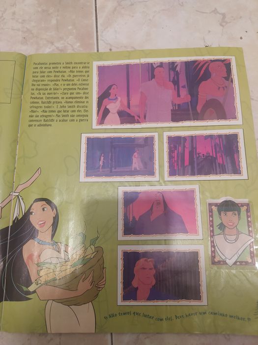 Panini Sticker Album Book Disney's Pocahontas