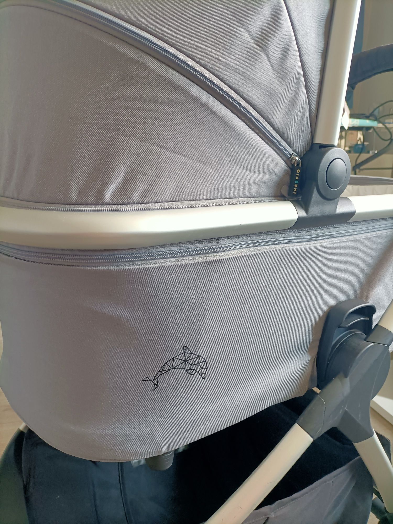 INSEVIO DOLPHIN wózek 2w 1 plus adaptery, śpiworek, zawieszka itp.