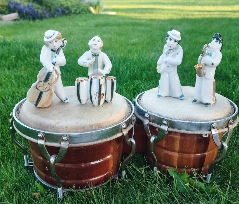 Rzadko spotykany Porcelanowe 4 figurki j „JAZZ”Połonne