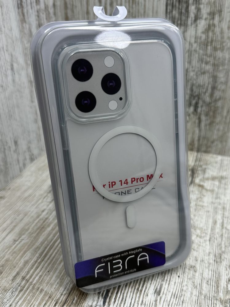 Прозрачный чехол Fibra с MagSafe на iPhone 14 Pro Max/ 14 Pro/ 14