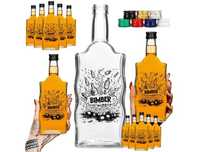 Butelka Warta 500 ml z nadrukiem Bombowy Bimber + zak–nalewki, bimber