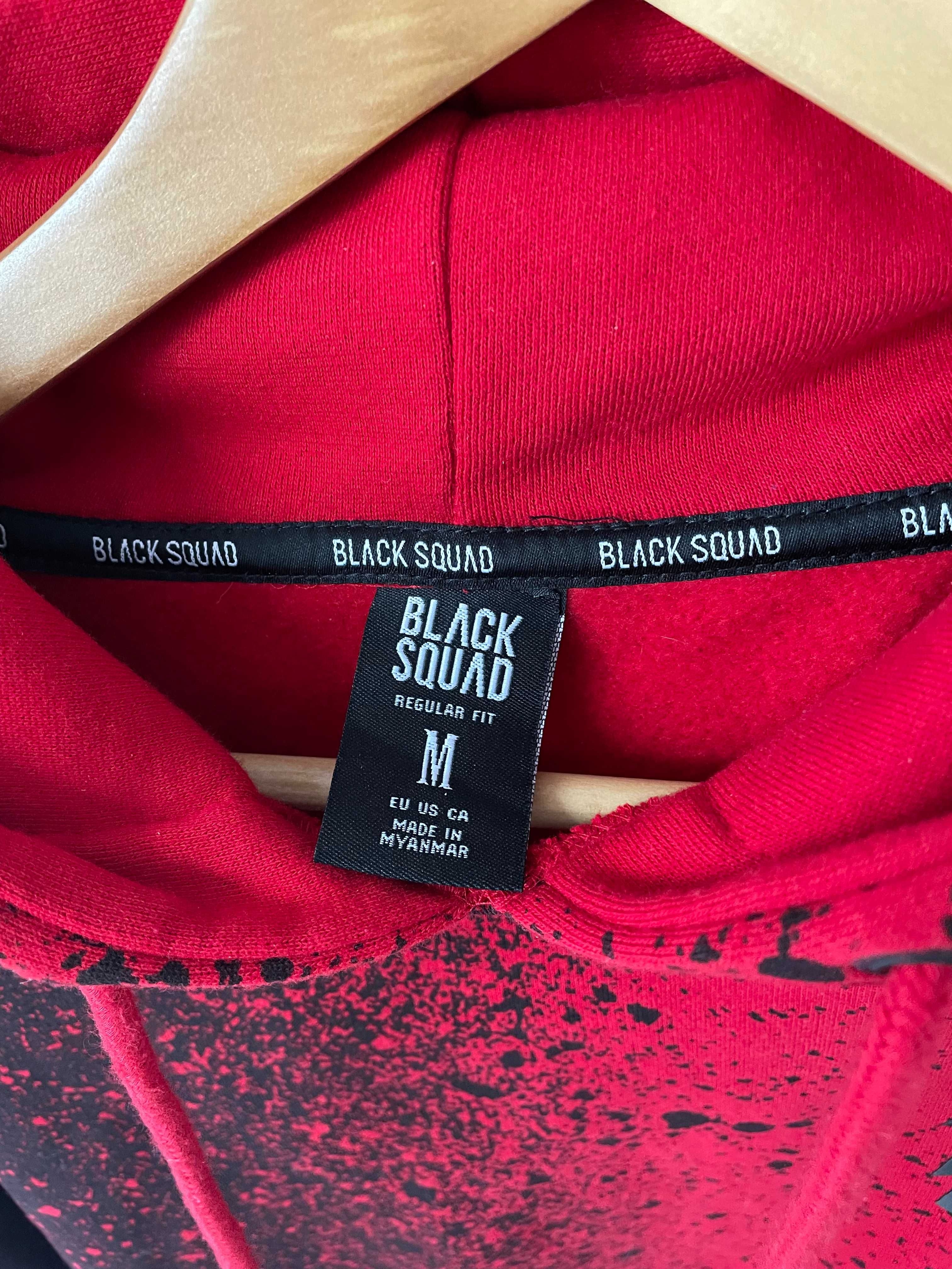 Bluza z kapturem męska czerwona BlackSquad M sportowa bluza dla faceta