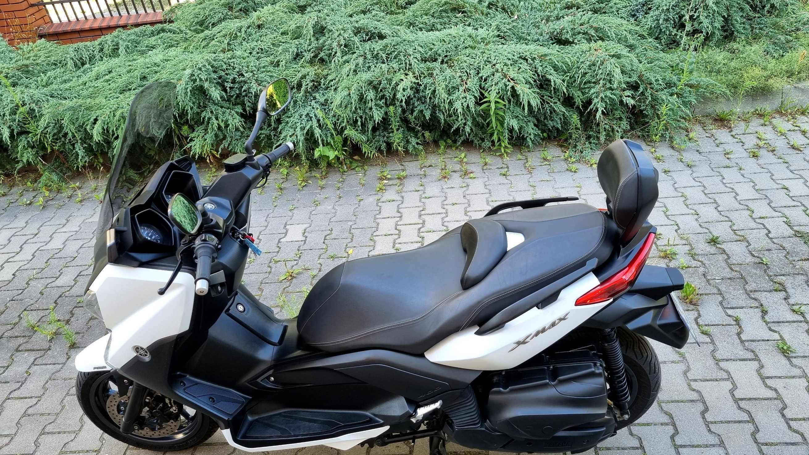 Yamaha X-max 400 xmax Akrapovic, grzane manetki, oparcie, LED, ABS,