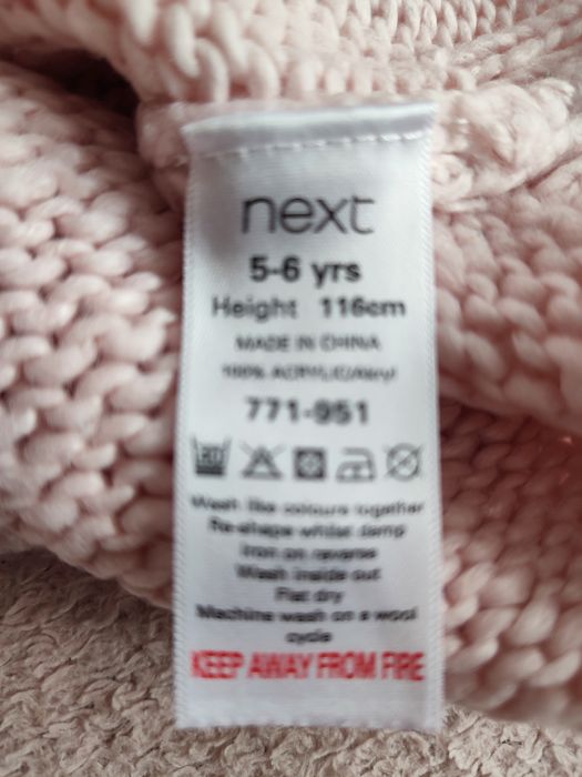 Sweter dziewczęcy Next 110-116, 5-6 lat