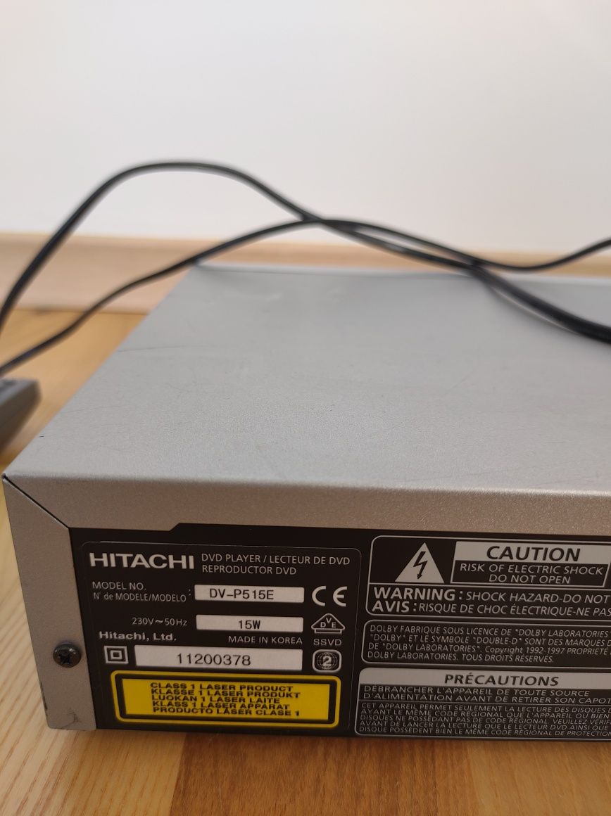 Hitachi DV-P515E Odtwarzacz DVD dvd player z pilotem i kablem