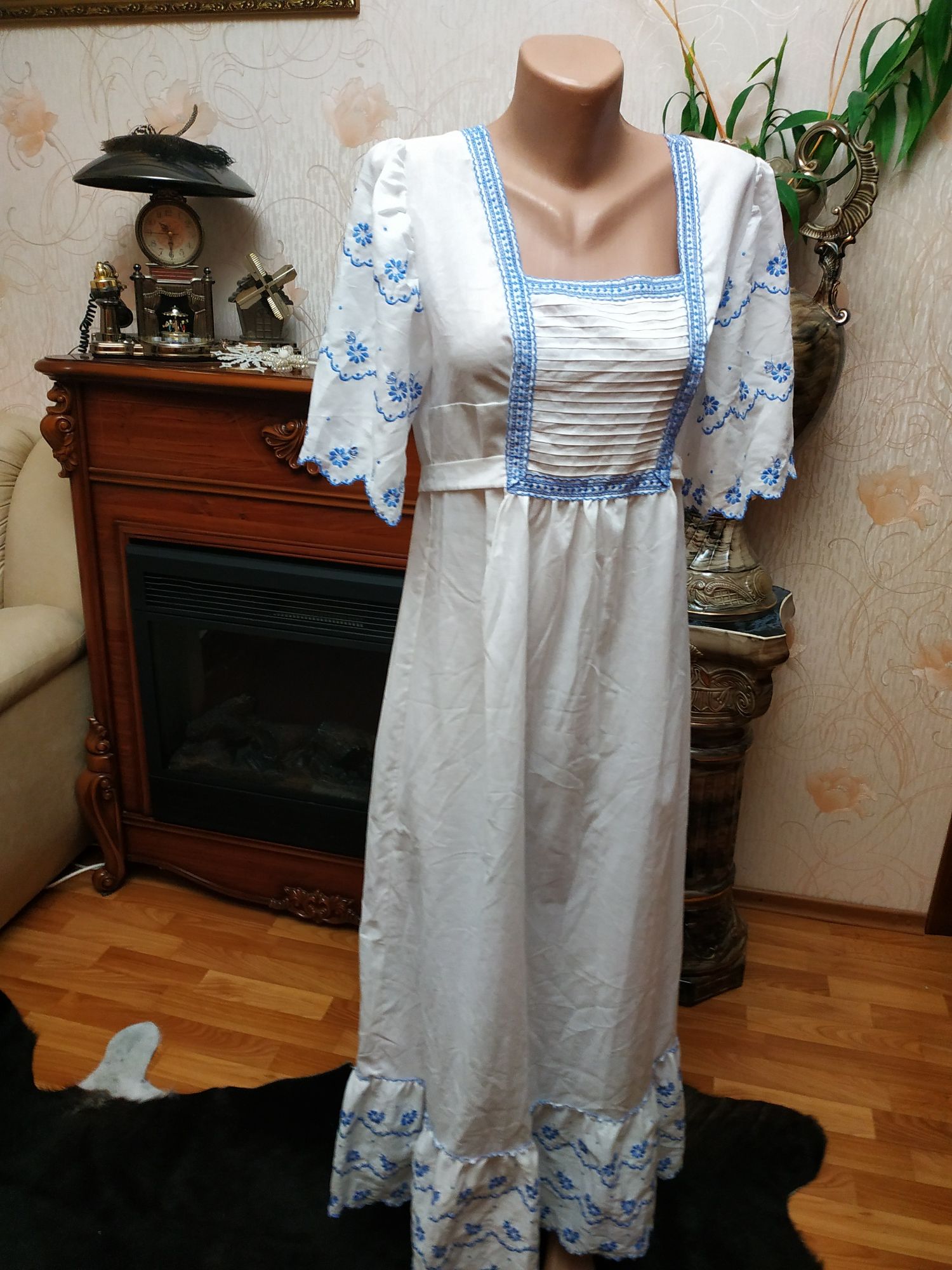 Шикарна вишита сорочка ночная рубашка вишиванка