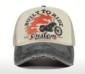 Бейсболка built to ride custom moto кепка мото кастом.