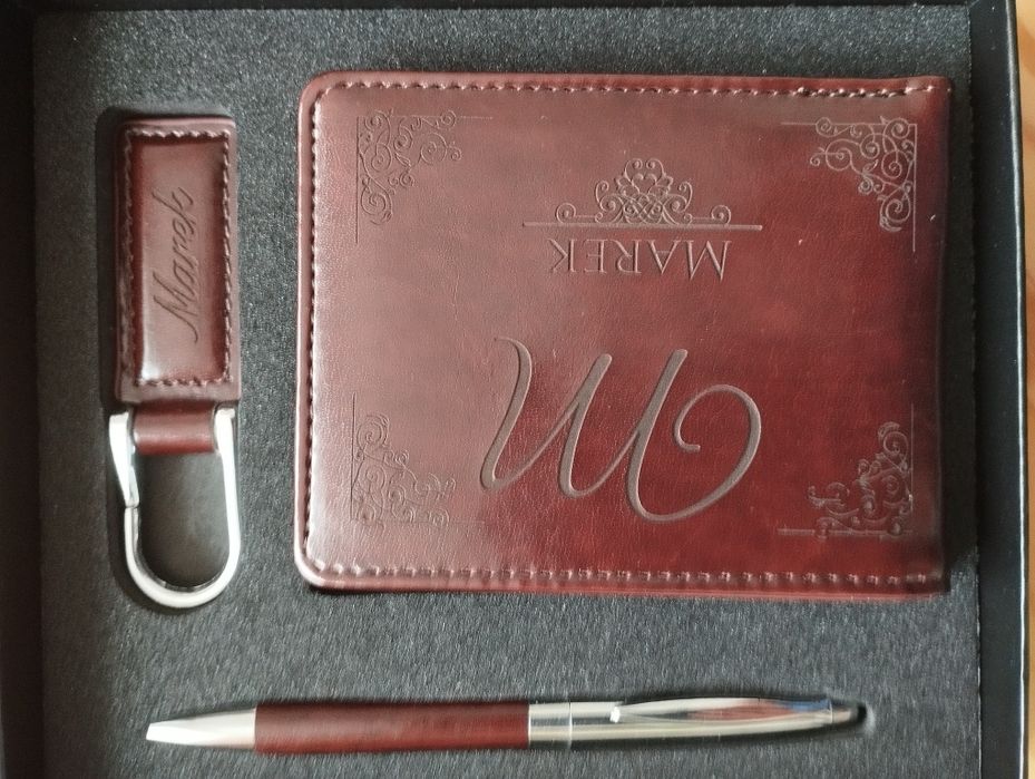 Portfel męski nowy w zestawie dla Marka