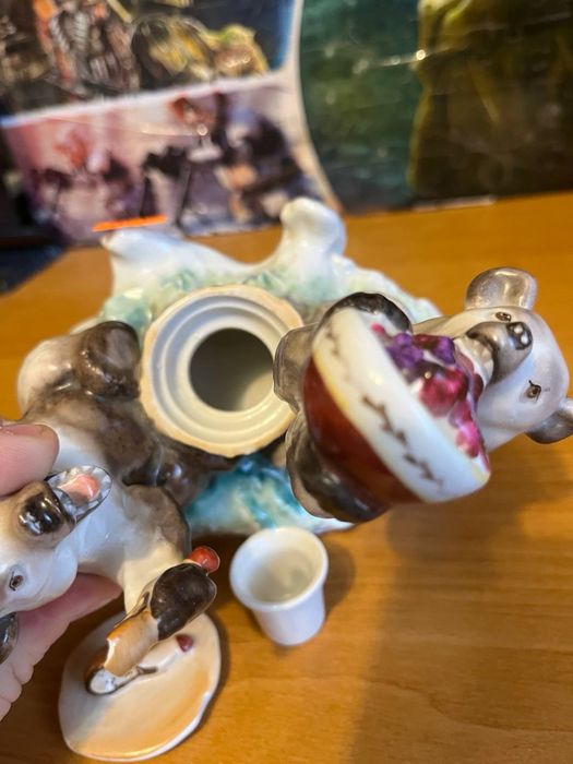 Фарфорова чорнильниця Ведмеді