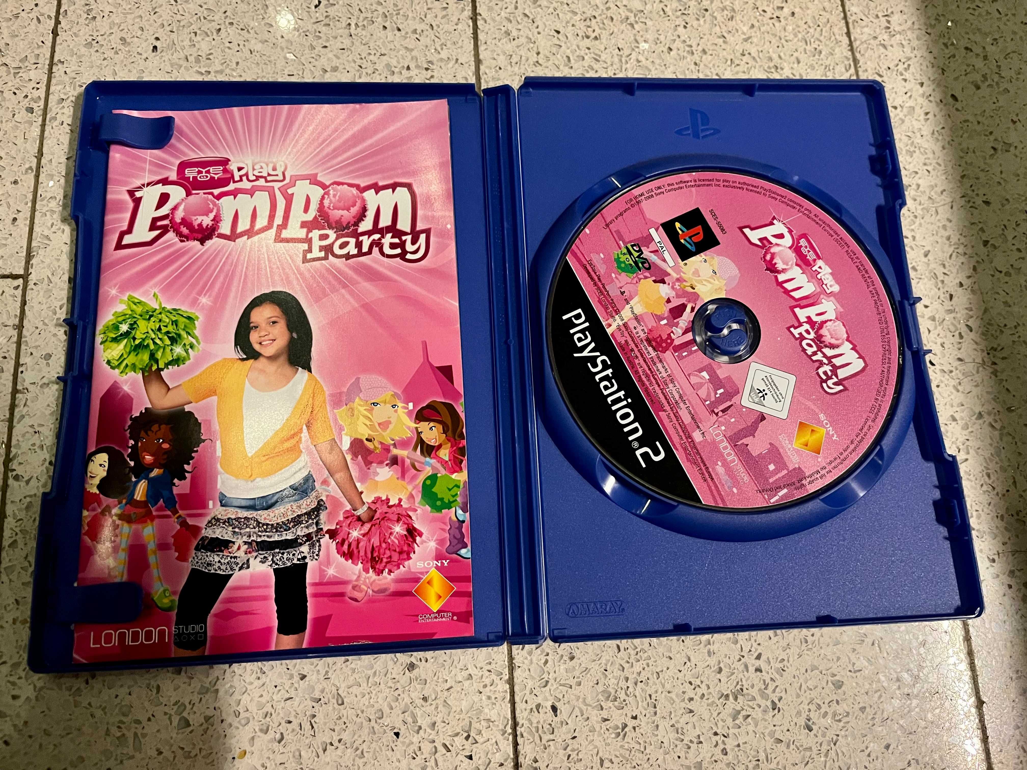 EyeToy Play : PomPom Party PL ( PS2 ) ( Playstation 2 ) + pompony