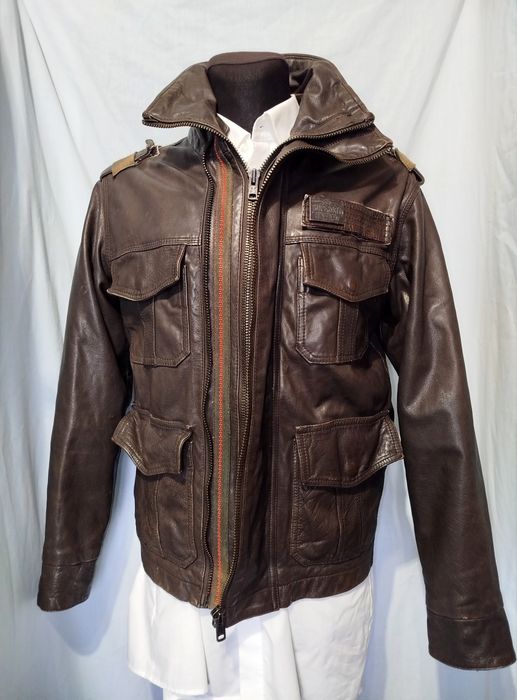 Куртка кожаная мужская Superdry р. Medium
