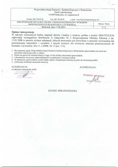 Dzbanek gliniany filtrujący 4 l. Naturalny. Atest+podstawka + pokrywka