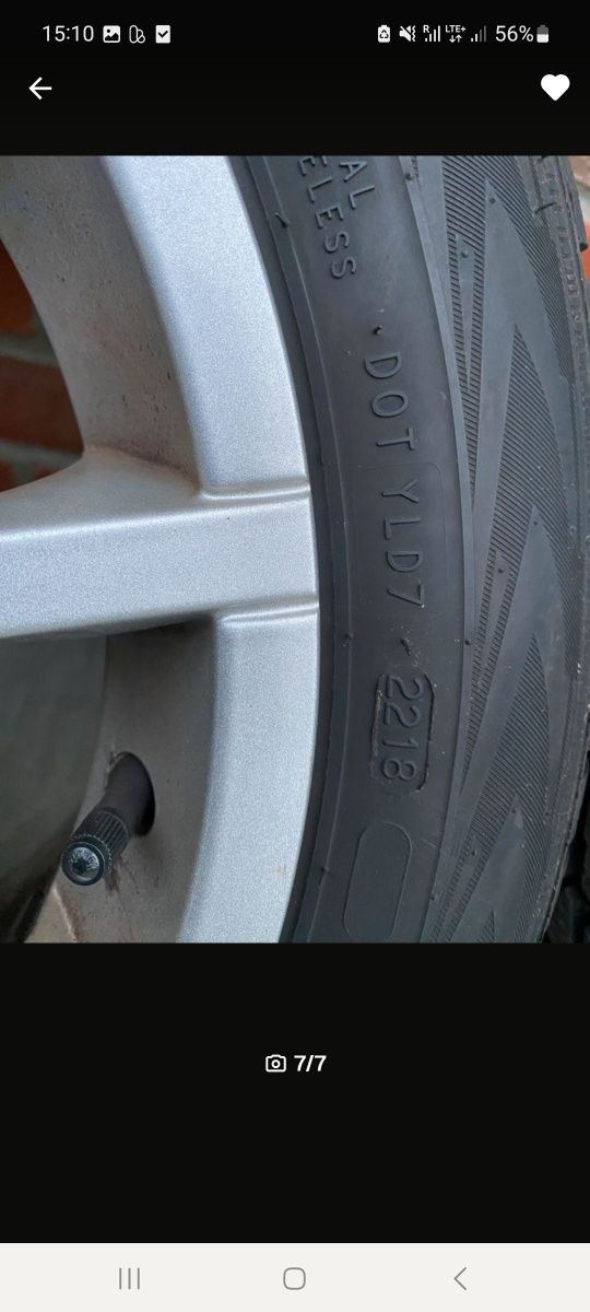 4x alufelgi rozstaw  5x120  plus opony zima, Nokian 195/55 R 16 450 zł