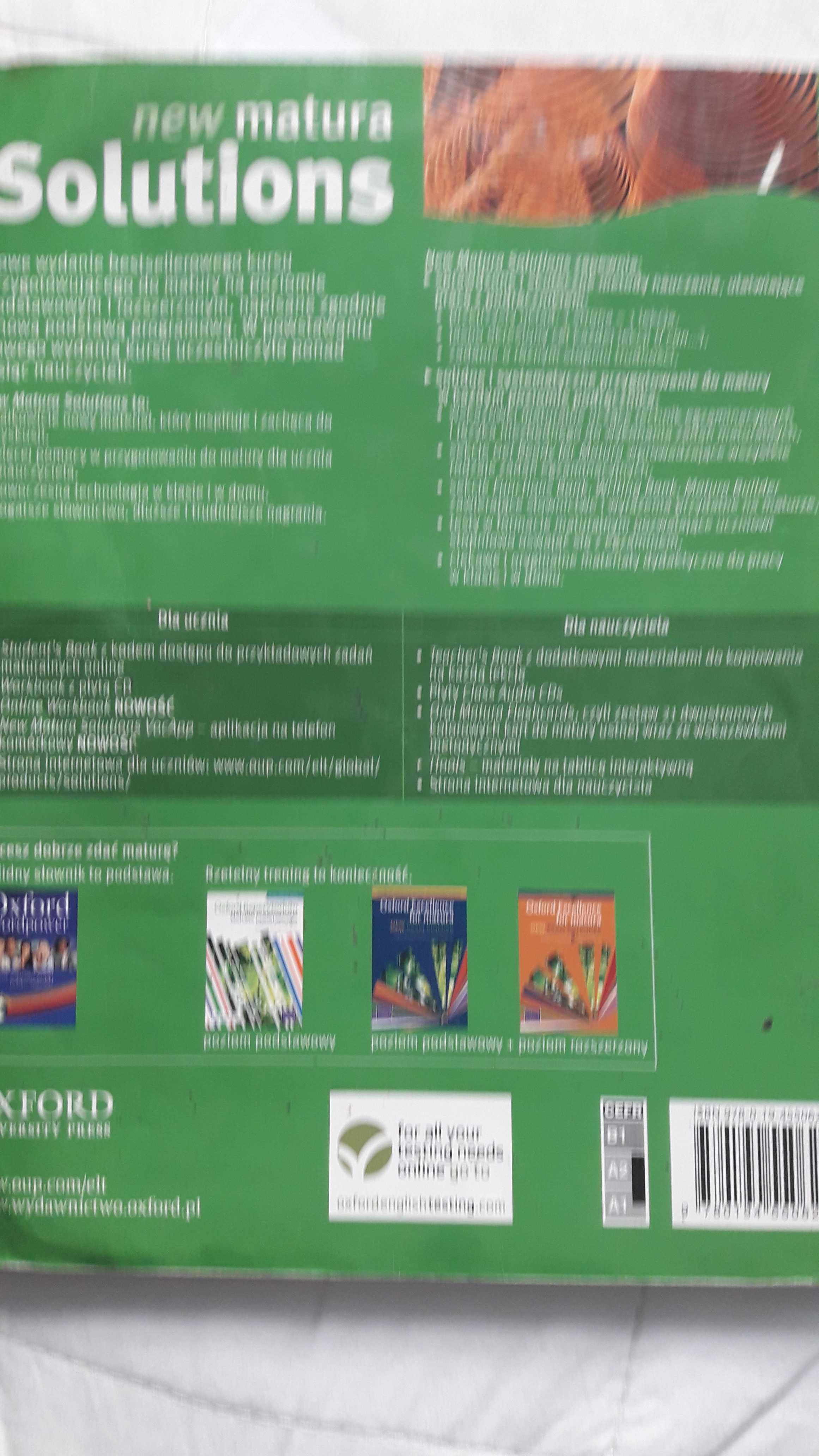 SOLUCIONS Podręcznik do angielski New matura elementy workbook