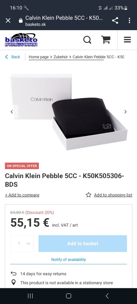 Кошелёк портмоне Calvin Klein