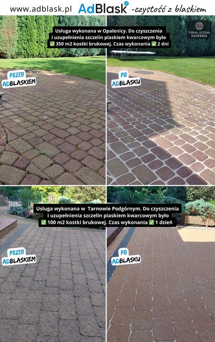 Mycie / Czyszczenie kostki brukowej