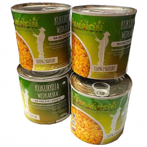 50x Kukurydza konserwowa 400g puszka zanęta wędkarska