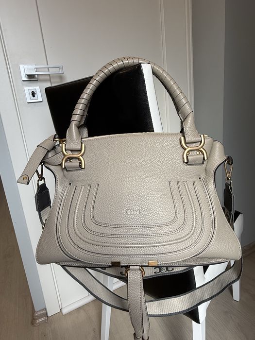 Chloe Marcie torebka szara skora naturalna