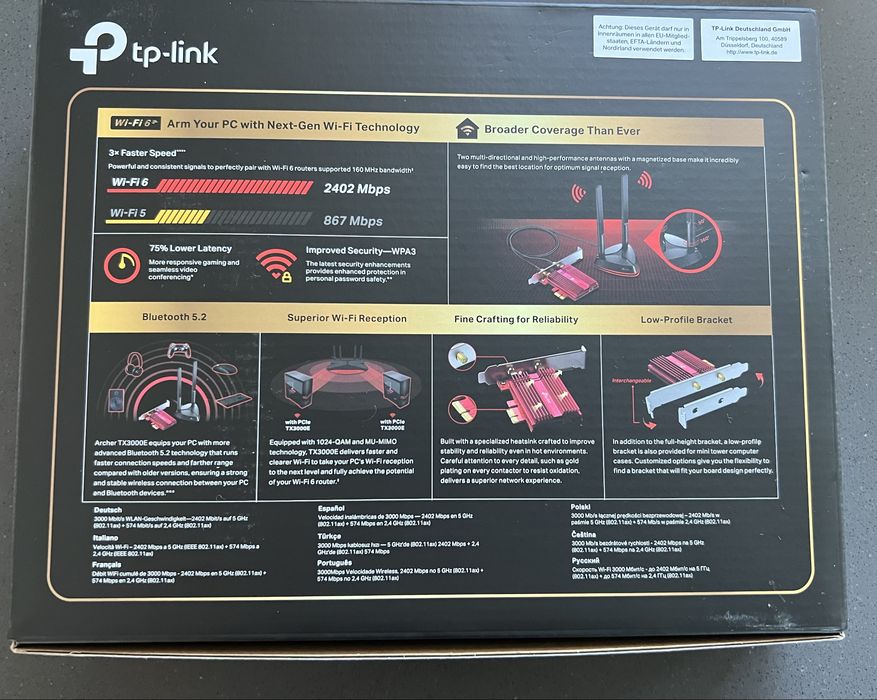 TP-LINK Archer TX3000E AX3000 PCIe WiFi Network Card64332101939841121