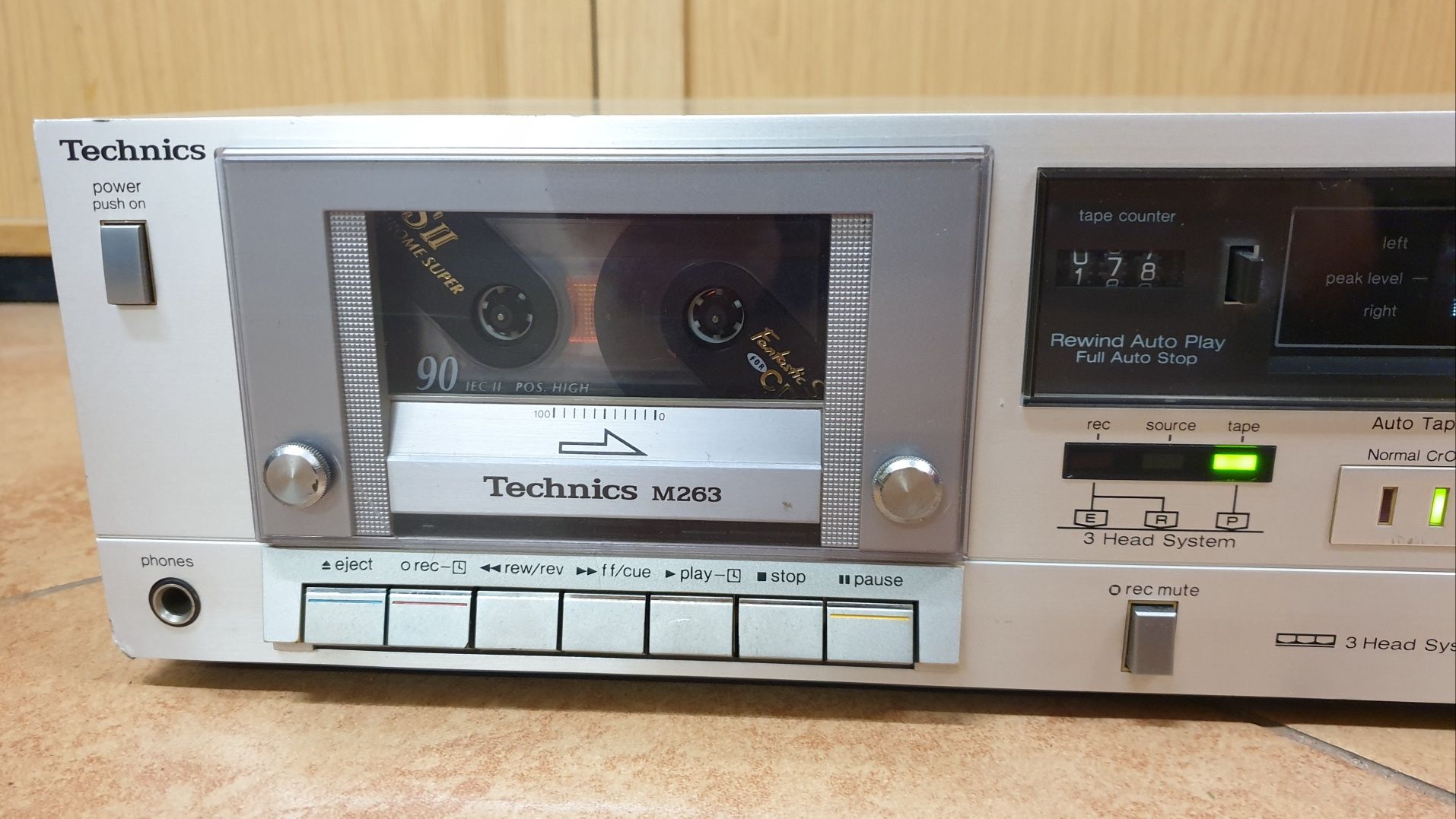 Magnetofon kasetowy deck TECHNICS RS-M263 Vintage