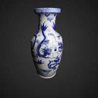 Chińska porcelana w stylu Qianlong  Feng shui ze smokiem b41/051514