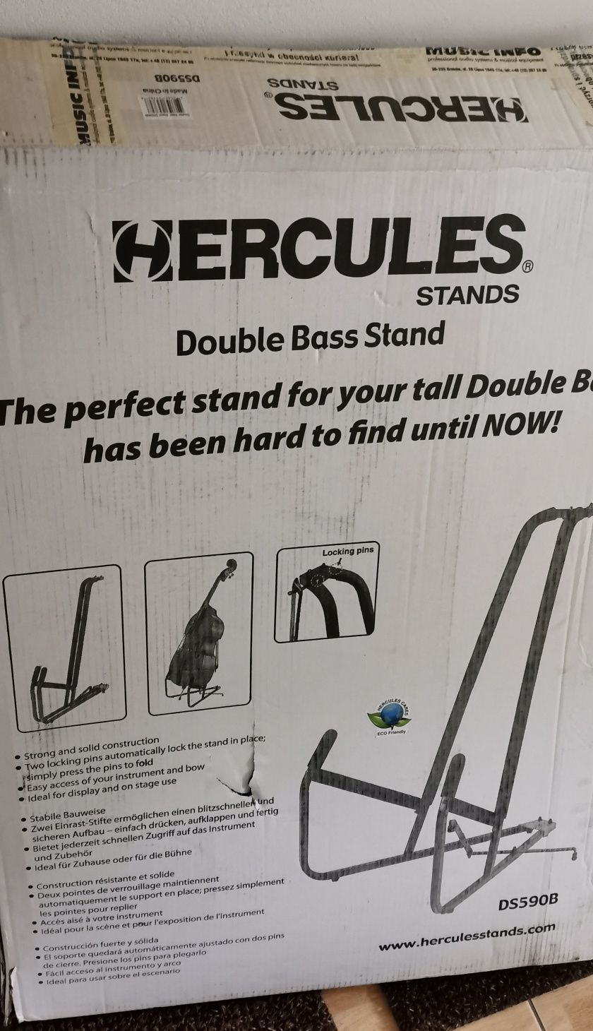 Statyw kontrabasowy Herkules DS590B - stan bdb