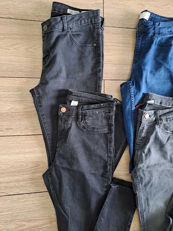 zestaw spodni jeans M/L