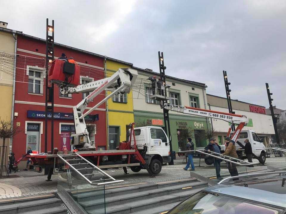 Zwyżka, wynajem zwyżki do 40 metrów, Podnośnik koszowy do wynajęcia