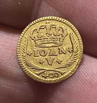 Moeda ouro D. JOAO V Pinto 480 Reis 1729