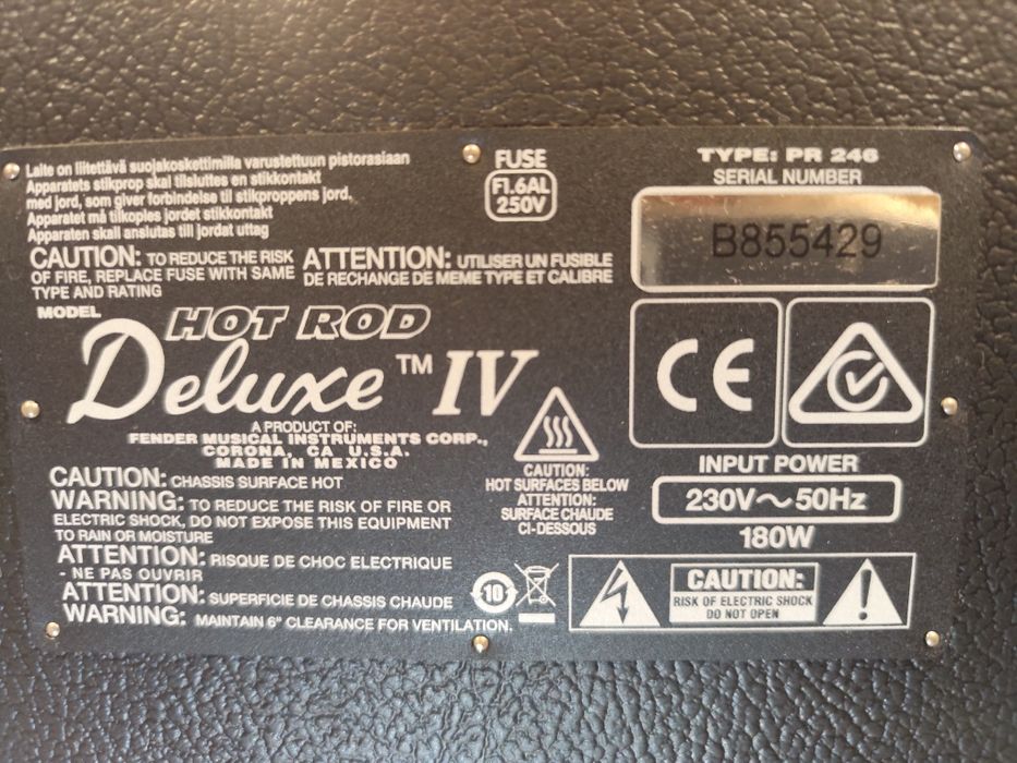 Amplificador Fender Hot Rod Deluxe IV
