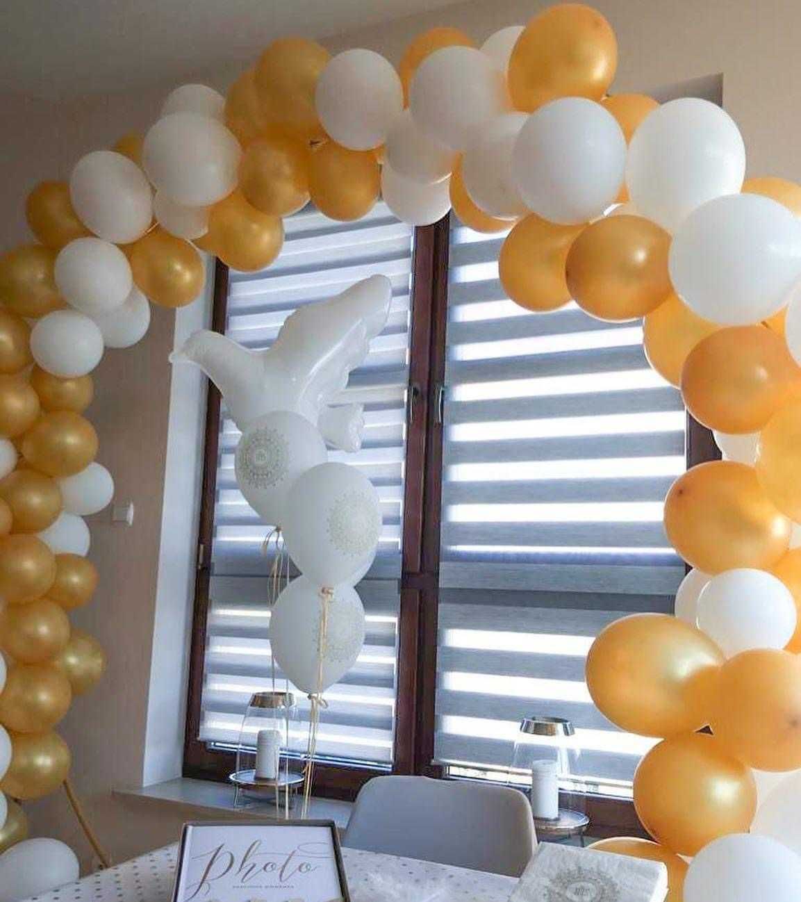 Balony z helem i dekoracje imprez-np Komunia ,Wesele, Chrzest,Urodziny