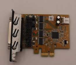 PLaca  DB9 x4 Port + cabos + Riser PCI-E 4x - Lenovo Sunix