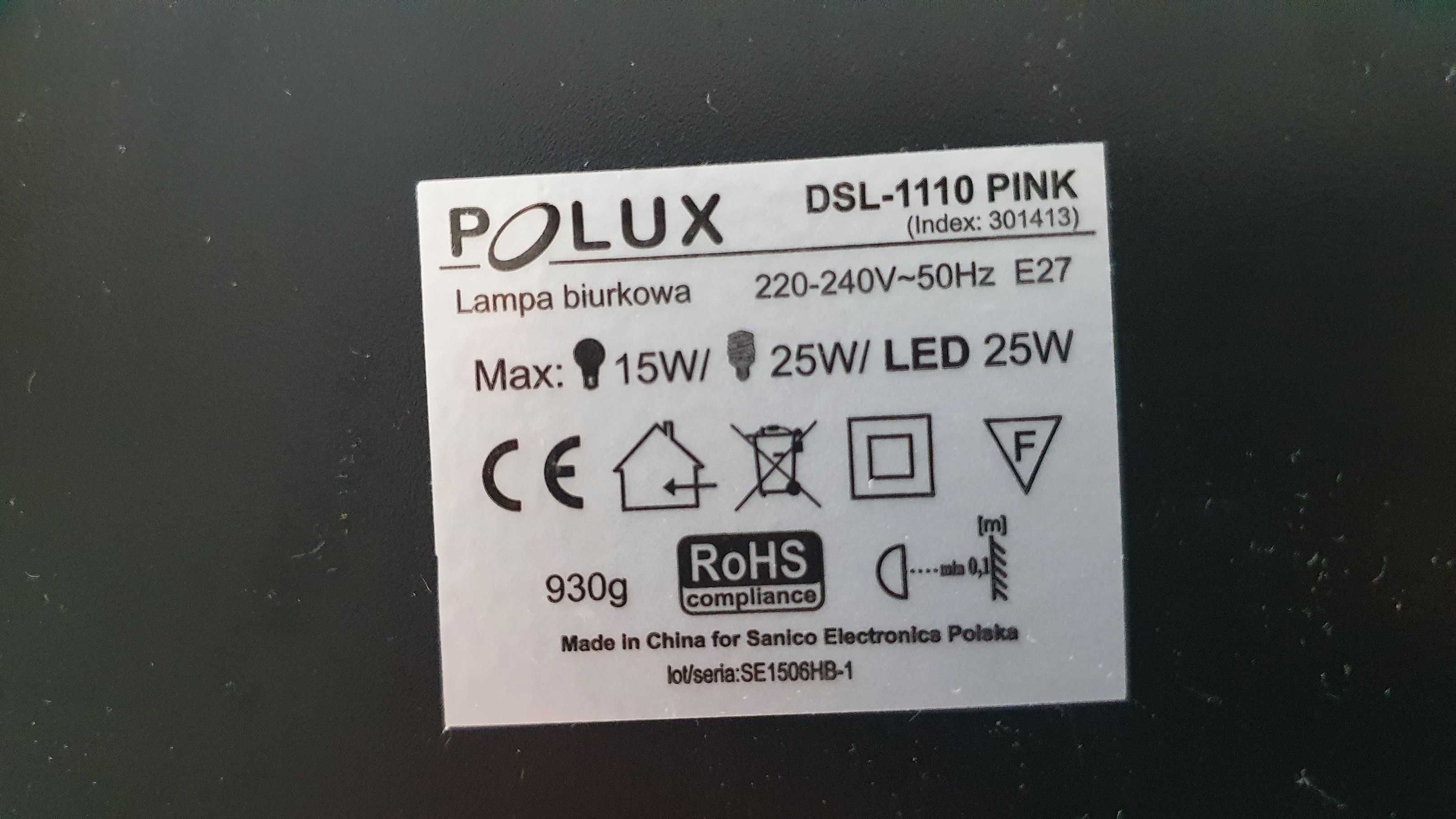 Lampka Biurkowa Led Polux Dsl-1110 Pink