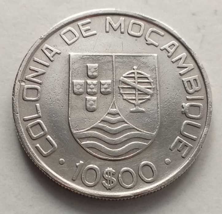 10 Escudos 1936 - Moçambique (Prata)